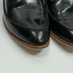 Derek Lam 10 Crosby  Black Leather Point Toe Block‎ Heel Ankle Boots Photo 2