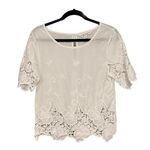 Allison Collection New York Cotton Embroidered Blouse, Sz M Size M Photo 0