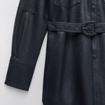 ZARA Limited Edition Faux Leather Shirt Jacket Photo 4