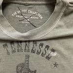 Aeropostale  Nashville Tennessee Crop Boyfriend Tee Khaki Green Tee New XS Photo 2