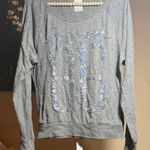 PINK - Victoria's Secret  Pink 86 Gray Sweatshirt Photo 0