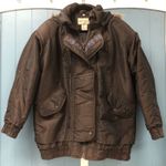 Vtg Melbourne‎ Sport raccoon fur Hood puffer jacket Winter coat Women’s Size M Brown Size M Photo 7