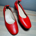 Everlane  The Day Heel Italian Leather Red size 6 Photo 0