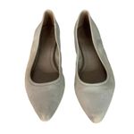 Frye Shoes Womens 7.5M Ash Gray Regina Ballet Flat Leather Neutral Minimalist Photo 0