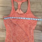 MPG Orange Geometric Women's Athletic TankTop with Built in Sports Bra Medium Photo 4