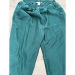ZARA  Women's Plus‎ Green Silk Dress Pants Vintage Casual Photo 1