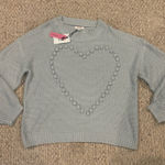 Andree by Unit  Light Blue Heart Sweater Photo 0