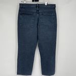 Topshop NWT Petite Cropped Straight Jeans with Raw Hem Washed Black Size 32P Photo 8