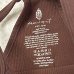 Free People New!  Movement Happiness Runs XS/S Ribbed Cocoa Brown Crop Top Photo 9