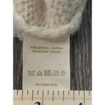 Free People  Suki Alpaca Mock Neck Sweater Cuffed Sleeves Size L Ivory Photo 9