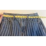 American Eagle Women’s Size 4R High Rise Mom Jeans Blue Pinstripe Casual Photo 2