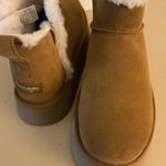 Koolaburra by Ugg women suede platform koola short mini boots size 10 Brown Photo 6