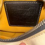 Coach Black and Cream Canvas Wristlet / MINI Purse Photo 4