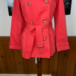 Eddie Bauer Super Cute Double-Breasted Coral Canvas Jacket! Photo 2