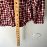Eddie Bauer Plaid Long Sleeve Button Down Shirt Red Med Cabin Outdoor Lumberjane Photo 5