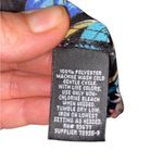 Nicole Miller Sheet Black Floral Sleeveless Black Dress / cover up / duster sz L Photo 5