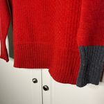 Zaket and Plover Intarsia Checkered Sweater Red Photo 5