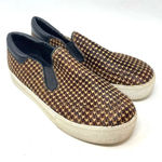 Ash Jam Houndstooth Check Pony Hair Platform Sneaker Size 41 / US 10 Photo 0