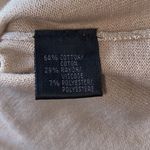 Lafayette 148  New York Cream Gold Thread Double V Neck short Sleeve Sweater Top Photo 4