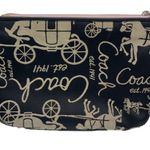 Coach Carriage Black Canvas Pouch Make-up / Cosmetic Case Photo 1