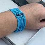 Artisan  made seed beaded layered bracelet. Photo 1