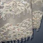 Jack Bryan Elegant Vintage Cream Lace Beads & Sequins Net Overlay Blazer S Photo 11