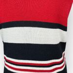 American Vintage VTG 90's Women's Knit Short Sleeve Top Red, White, and Black Stripes Size Petite Photo 6