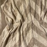 We The Free FREE PEOPLE Striped Chevron Print Gold Metallic Knit Sequin Empire Waist Dress Photo 3