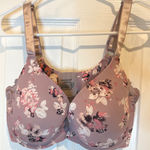 Kathy Ireland Floral Bra Lightly Padded Adjustable Straps 36DD Photo 0