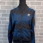 Adidas Originals Black Blue Floral Stripe Track Jacket Firebird Supergirl Farm S Photo 1