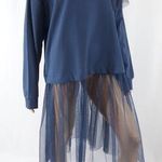 Lane Bryant Knit Top Sweatshirt with Mesh Detail, Plus Size 26/28 New w/Tag Photo 0