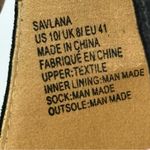 Just Fab Black Savlana Embellished T-Strap Sandals Women's Sz 10 Zipper Back Photo 5