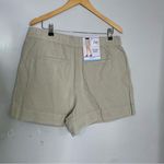 Joie NWT  Women's High Rise Zip Fly Linen Blend Pleated‎ Shorts Rainy Day Large Photo 2