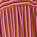 ZARA  Pink Striped High Low Hem Long Sleeve V-Neck Casual Blouse Women Sz S Photo 6