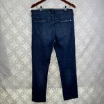 Anthropologie  Pilcro Slim Boyfriend Crop‎ Jeans Size 30 Embroidered Side Stripe Photo 8