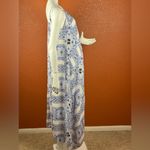 Pink Stitch  Womens Maxi Dress Size 6 Blue Multi Print Spaghetti Straps.  A15 Photo 3