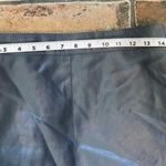 Oak + Fort Faux Leather Mini Skirt/Skort Blue Gray Color Photo 5