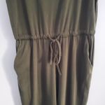 Sleeveless Women's Pocketed Green Jogger Jumpsuit M Size M Photo 4