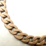 Magnetic Clasp Alexa Rae Signed BAR Clara Matte Nude Goldtone Necklace Bracelet Tan Photo 3