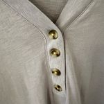 Madewell  Relaxed Oversized Henley Tee in Faded Lavender. Size Small. Photo 9