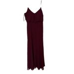 Birdy Grey  Women's Gwennie Cabernet Maroon Chiffon Bridesmaid Dress Size Large Photo 1