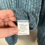 Misfay Womens Blue Ribbed Soft Long Sleeve Henley Top Size Large Photo 5