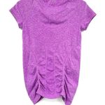 Athleta Size Small Short Sleeve Scrunch Top Shirt Tee Purple Activewear Gym Yoga Photo 1