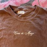 Drake casa di manzo script tee tshirt in espresso brown Photo 6