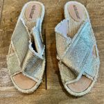 Olivia Miller Women’s Joseline Espadrille Slide Sandals Gold Size 7 NWT Photo 1