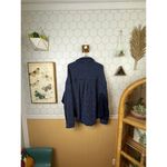 Aerie  Navy Blue Oversized LumberJane Waffle Shirt - Size - Large Photo 2