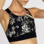 Free People Movement Freestyle Athletic Sports Bra: Black Floral Stripe Photo 0
