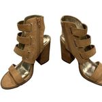 Carlos Santana Tan Jojo Block Heel Sandals sz 7 Photo 4