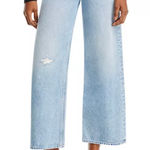 Rag and Bone  Andi Distressed High Rise Wide Leg Jeans Size 33 Malvern Photo 0