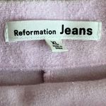 Reformation  Pink Terry Cloth Wrap Skirt Size XL Photo 5